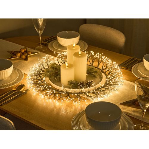 Couronne De Noël LED Muggan Couronne 52 Cm Noir