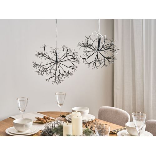 Lot De 2 Décorations Suspendues LED Racksta Gui 30/25 Cm Noir
