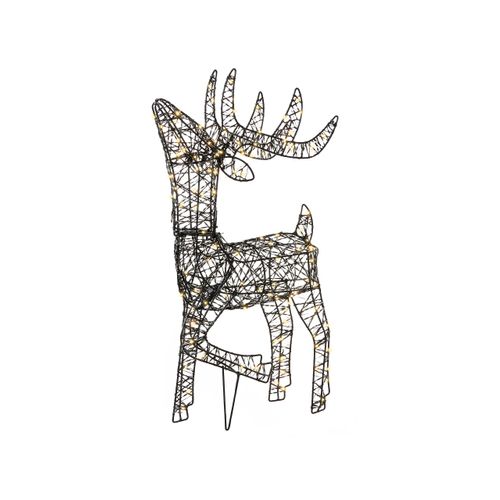 Décoration Extérieure LED Ravsjon Renne 58 Cm Noir
