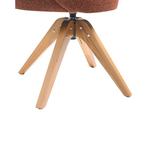 Chaise De Salle à Manger Marcy Bouclé Orange