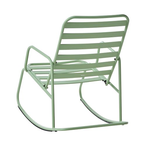 Fauteuil à Bascule De Jardin Turi Métal Vert