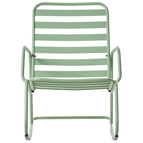 Fauteuil à Bascule De Jardin Turi Métal Vert