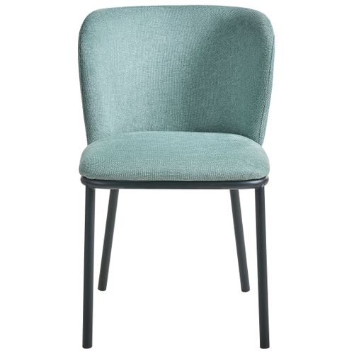 Lot De 2 Chaises De Salle à Manger Artesia Tissu Vert Menthe