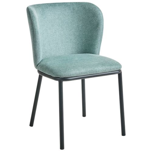 Lot De 2 Chaises De Salle à Manger Artesia Tissu Vert Menthe