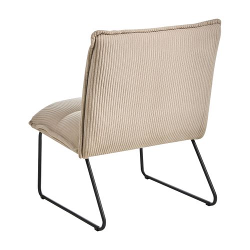Lot De 2 Fauteuils Bjasta Velours Côtelé Beige
