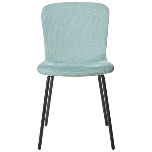 Lot De 4 Chaises De Salle à Manger Caldwell Tissu Vert Menthe