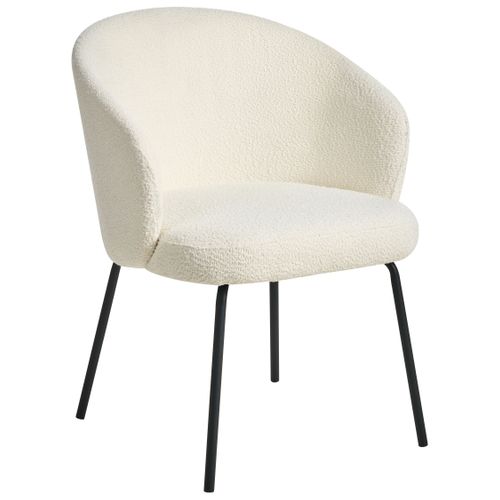 Lot De 2 Chaises De Salle à Manger Ludden Bouclé Beige Clair