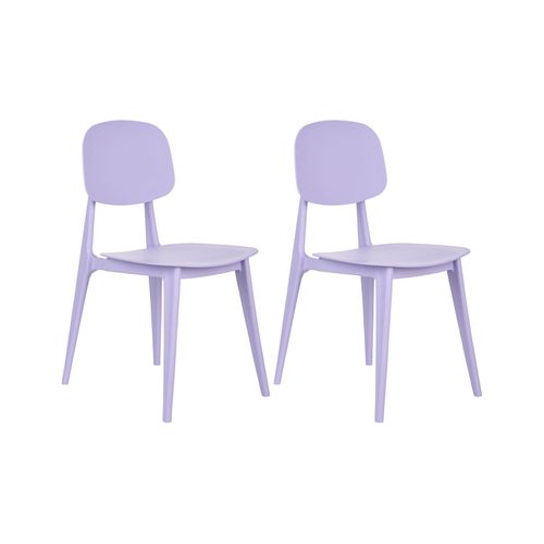 Lot De 2 Chaises De Jardin Kattavia Violet
