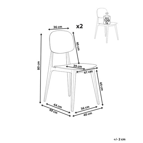 Lot De 2 Chaises De Jardin Kattavia Violet