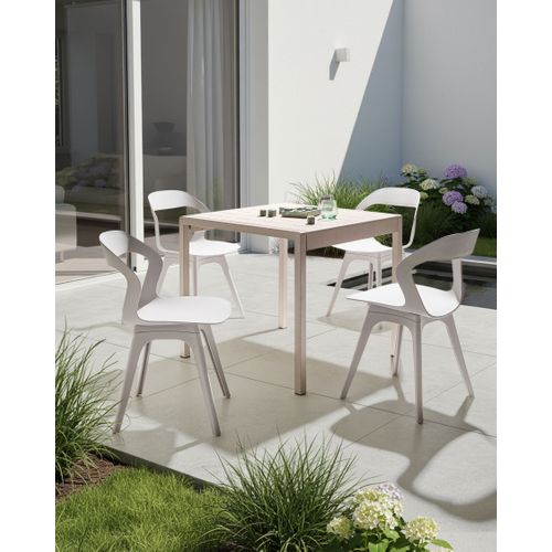 Lot De 4 Chaises Lachania Taupe