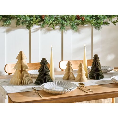Lot De 5 Décorations De Noël Vorma Arbre De Noël 25 Cm Beige/vert