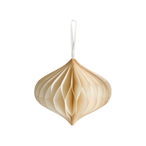 Lot De 20 Décorations Pour Sapin De Noël Jolstra Papier Beige