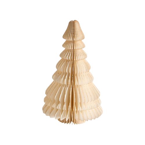 Lot De 2 Figurines Skjoma Arbre De Noël 15/20 Cm Beige