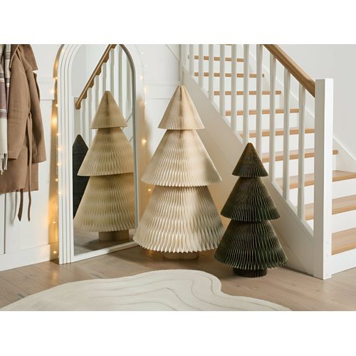 Lot De 2 Décorations De Noël Vefsna Arbre De Noël 90/122 Cm Beige/vert