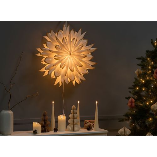 Décoration De Noël Svedan Étoile 60 Cm Blanc Cassé