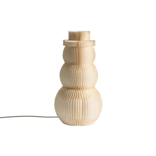 Décoration De Noël Lampe à Poser Banga Bonhomme De Neige 51 Cm Beige