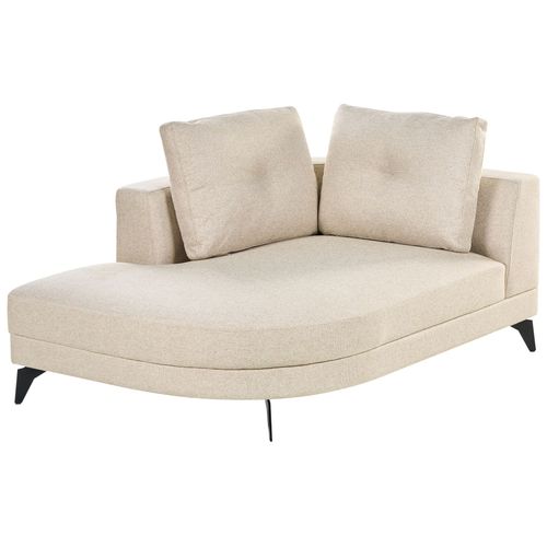 Méridienne Marum Lin Synthétique Beige Clair