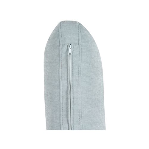 Chaise Longue Marum Tissu Chenille Bleu Clair