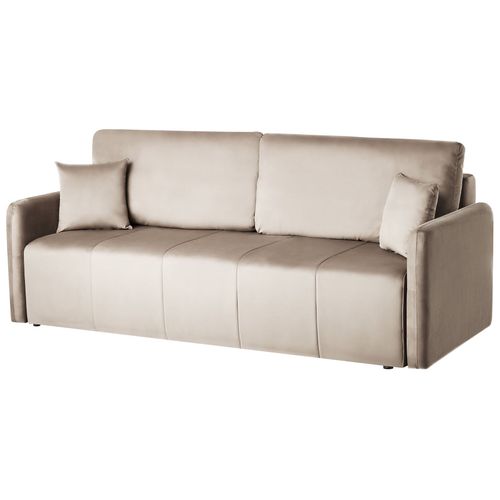 Canapé-lit 3 Places Egge Velours Taupe