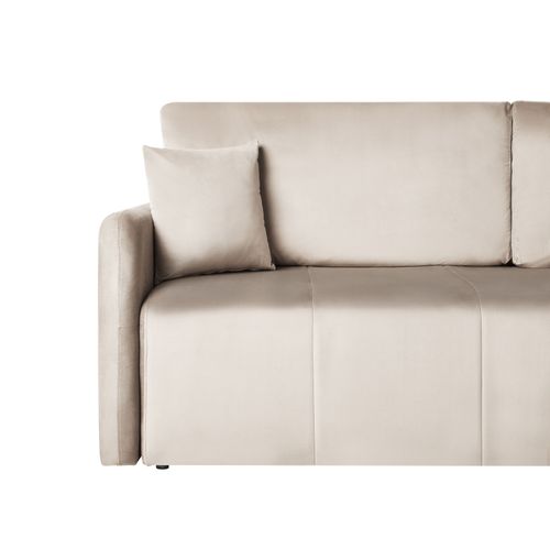 Canapé-lit 3 Places Egge Velours Taupe