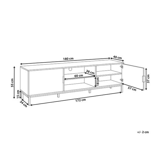 Meuble TV Royalla Marron Clair