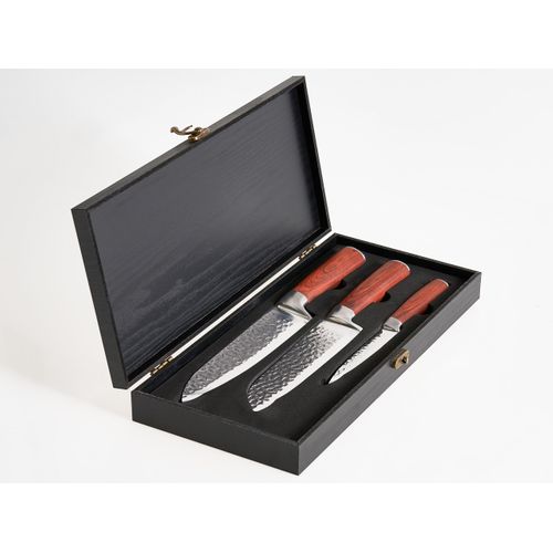 Lot De 3 Couteaux Kashiwa Marron