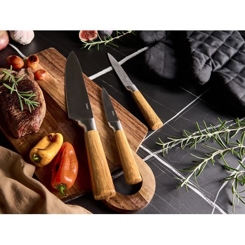 Lot De 3 Couteaux Tochigi Marron