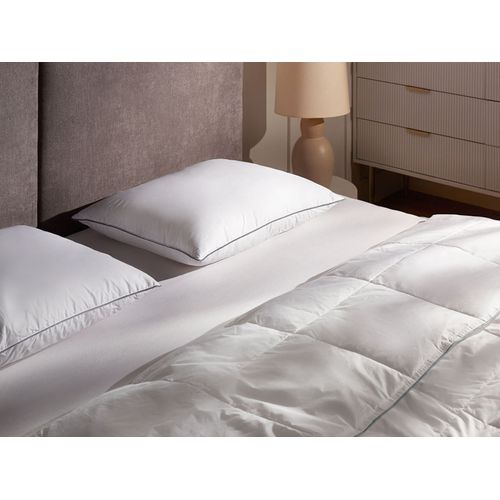 Oreiller à 3 Compartiments Teide Haut De Plumes De Canard 50 X 60 Cm Blanc