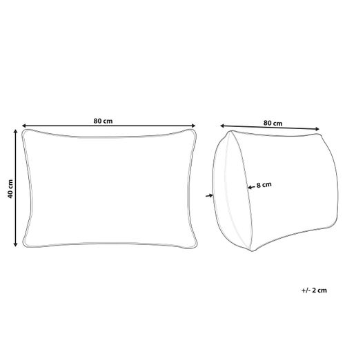 Oreiller Aneto Haut De Plumes De Canard 40 X 80 Cm Blanc