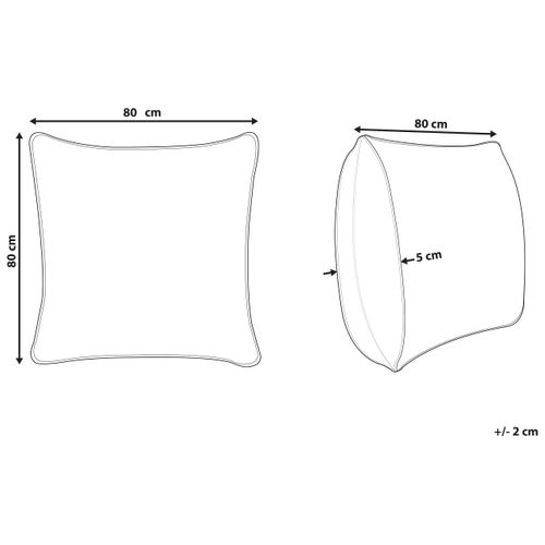Oreiller Aneto Bas De Plumes De Canard 80 X 80 Cm Blanc