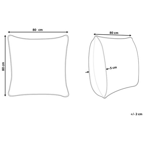Oreiller Aneto Bas De Plumes De Canard 80 X 80 Cm Blanc