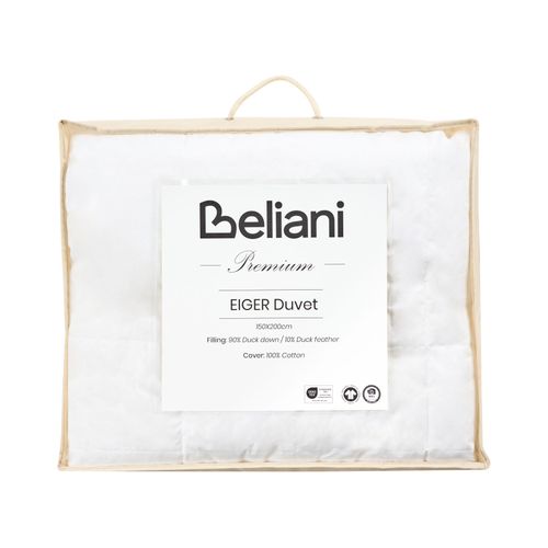Couette Moyennement Chaude Eiger De Plumes De Canard 150 X 200 Cm