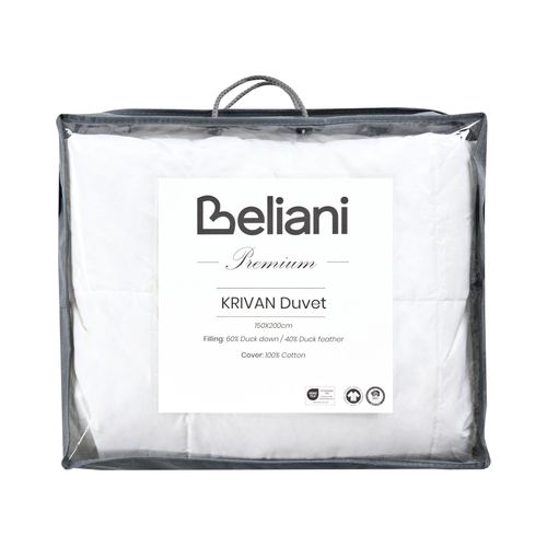 Couette Légèrement Chaude Krivan De Plumes De Canard 150 X 200 Cm