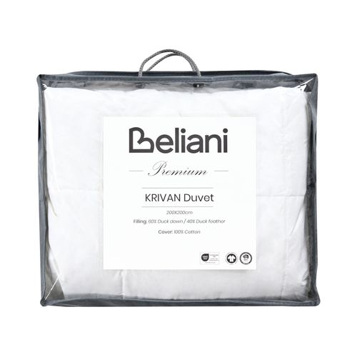 Couette Légèrement Chaude Krivan De Plumes De Canard 200 X 200 Cm