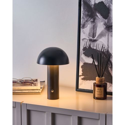 Lampe De Table LED Sans Fil Bojo Avec Variateur Métal Noir