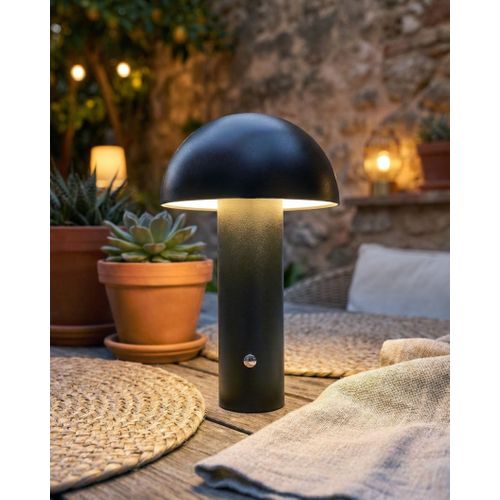 Lampe De Table LED Sans Fil Bojo Avec Variateur Métal Noir