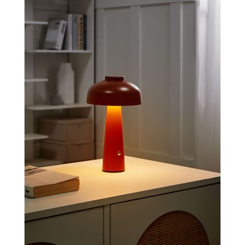 Lampe De Table LED Sans Fil Agusan Avec Variateur Métal Marron