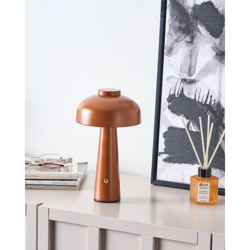 Lampe De Table LED Sans Fil Agusan Avec Variateur Métal Marron