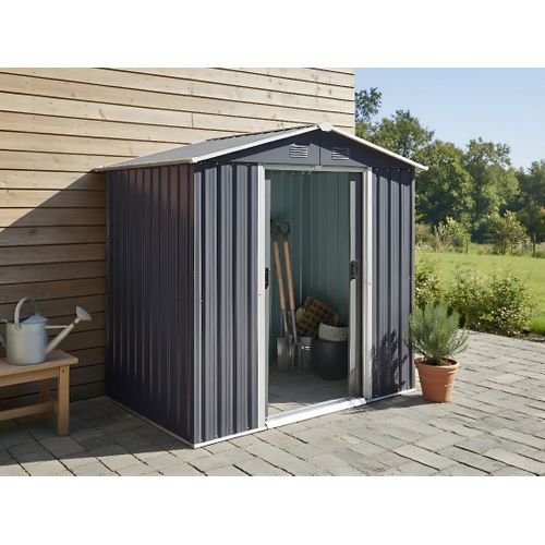 Abri De Jardin Cirella 194 Cm 118 Cm Gris Graphite