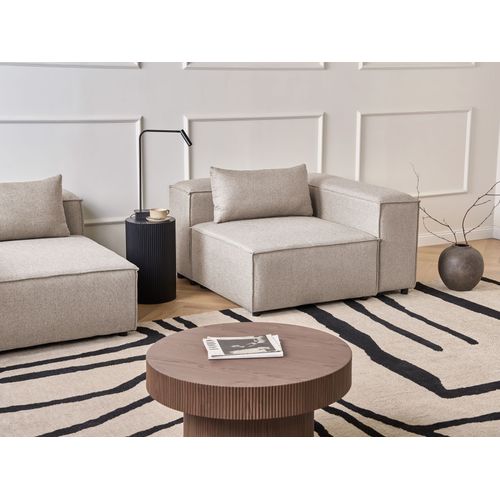 Module D'angle Brande Tissu Marron Clair Symétrique