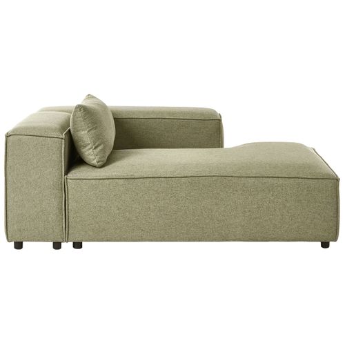Chaise Longue Côté Gauche Brande Tissu Vert Clair
