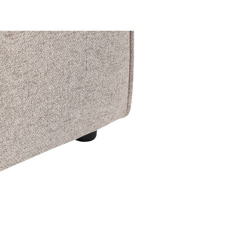 Chaise Longue Côté Droit Brande Tissu Marron Clair