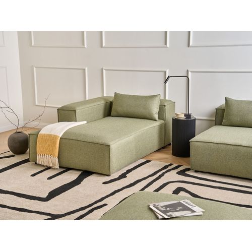 Chaise Longue Côté Droit Brande Tissu Vert Clair