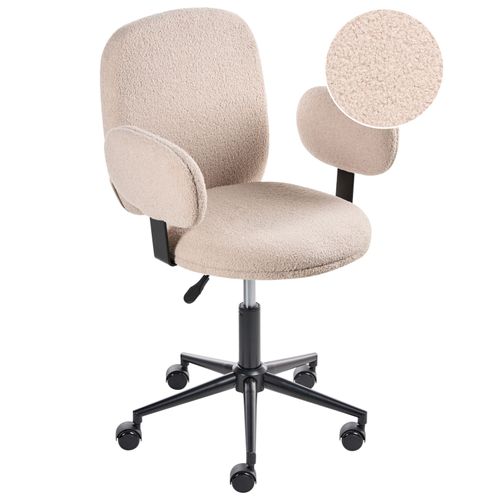 Chaise De Bureau Moraga Bouclé Beige