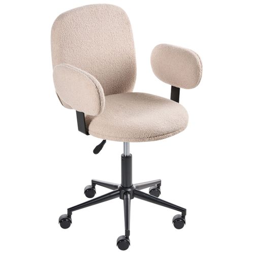 Chaise De Bureau Moraga Bouclé Beige