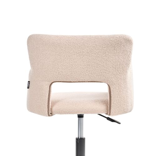 Chaise De Bureau Sanilac Bouclé Beige