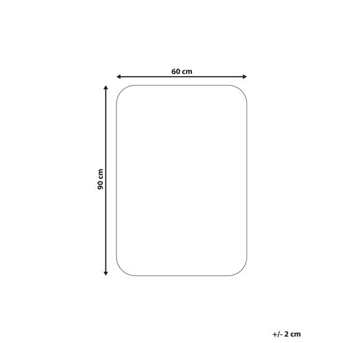 Tapis De Bain Urlana Gris 60 X 90 Cm Microfibre