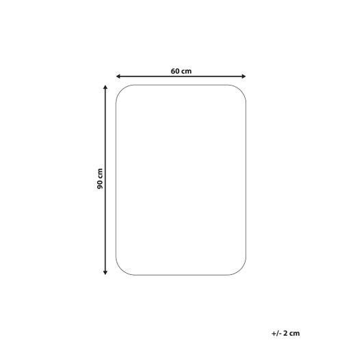 Tapis De Bain Urlana Gris 60 X 90 Cm Microfibre