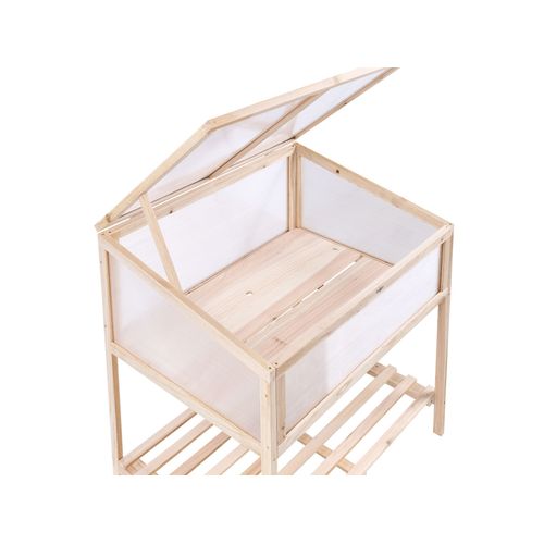 Serre De Balcon Aranova Bois De Sapin Marron Clair 58 Cm