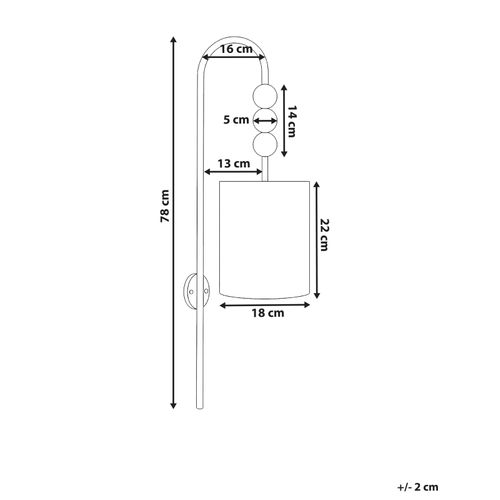 Lampe Murale Loky Métal Laiton